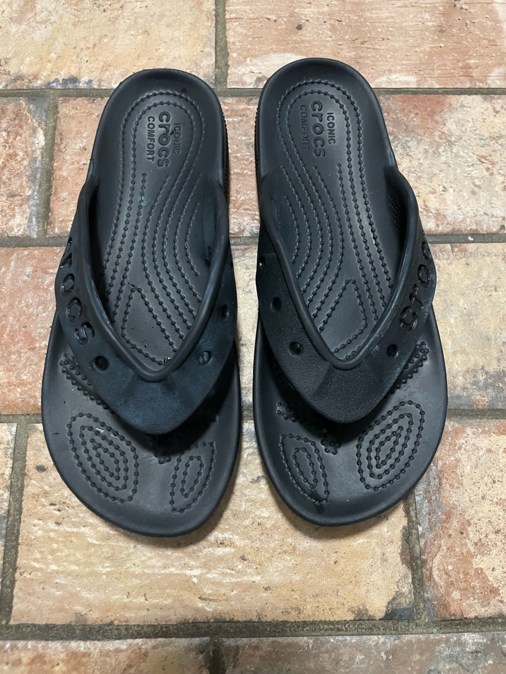 CROCS Black Women's Flip Flops